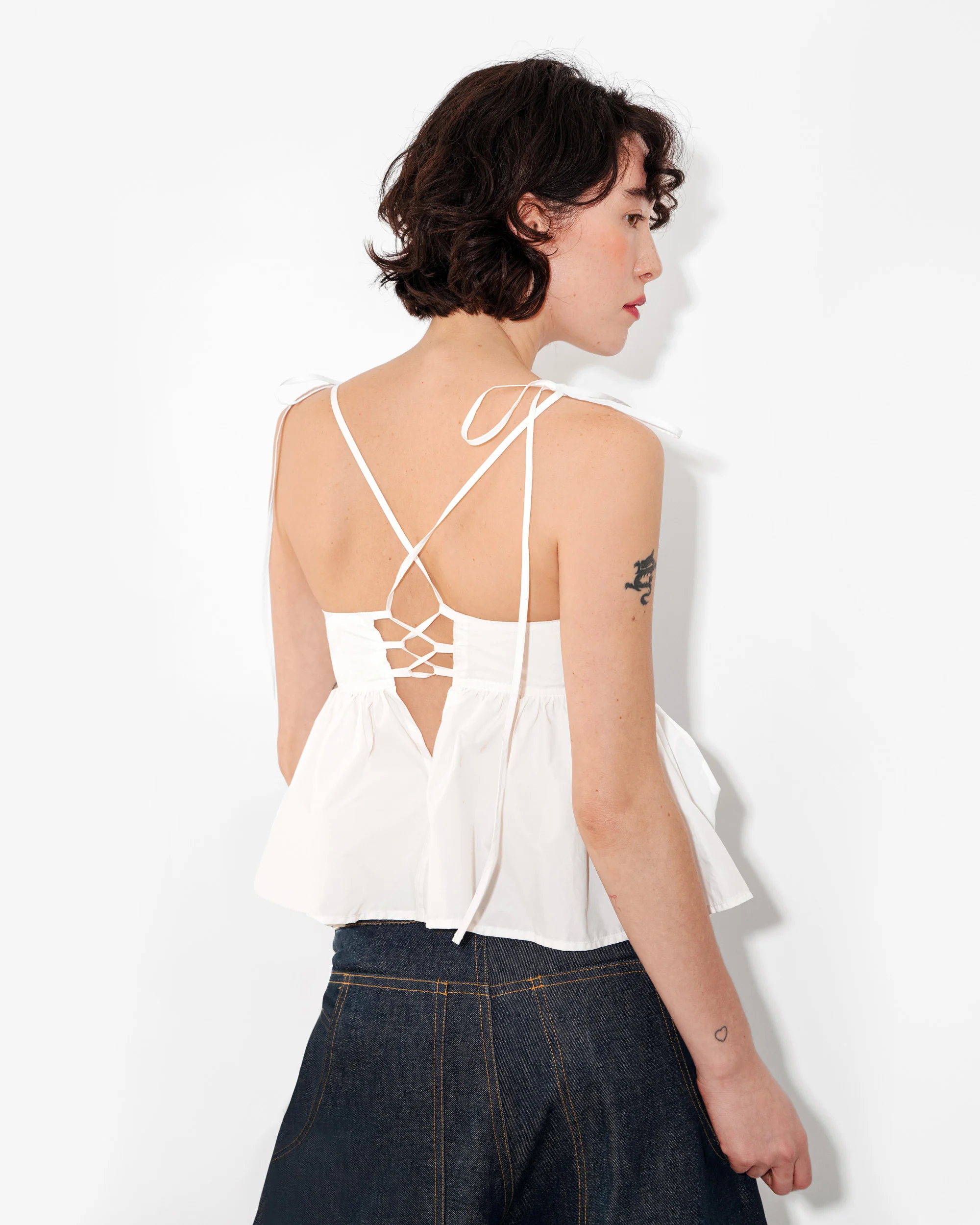 BUTTERFLY BLOUSE IN LILY WHITE - Image 3