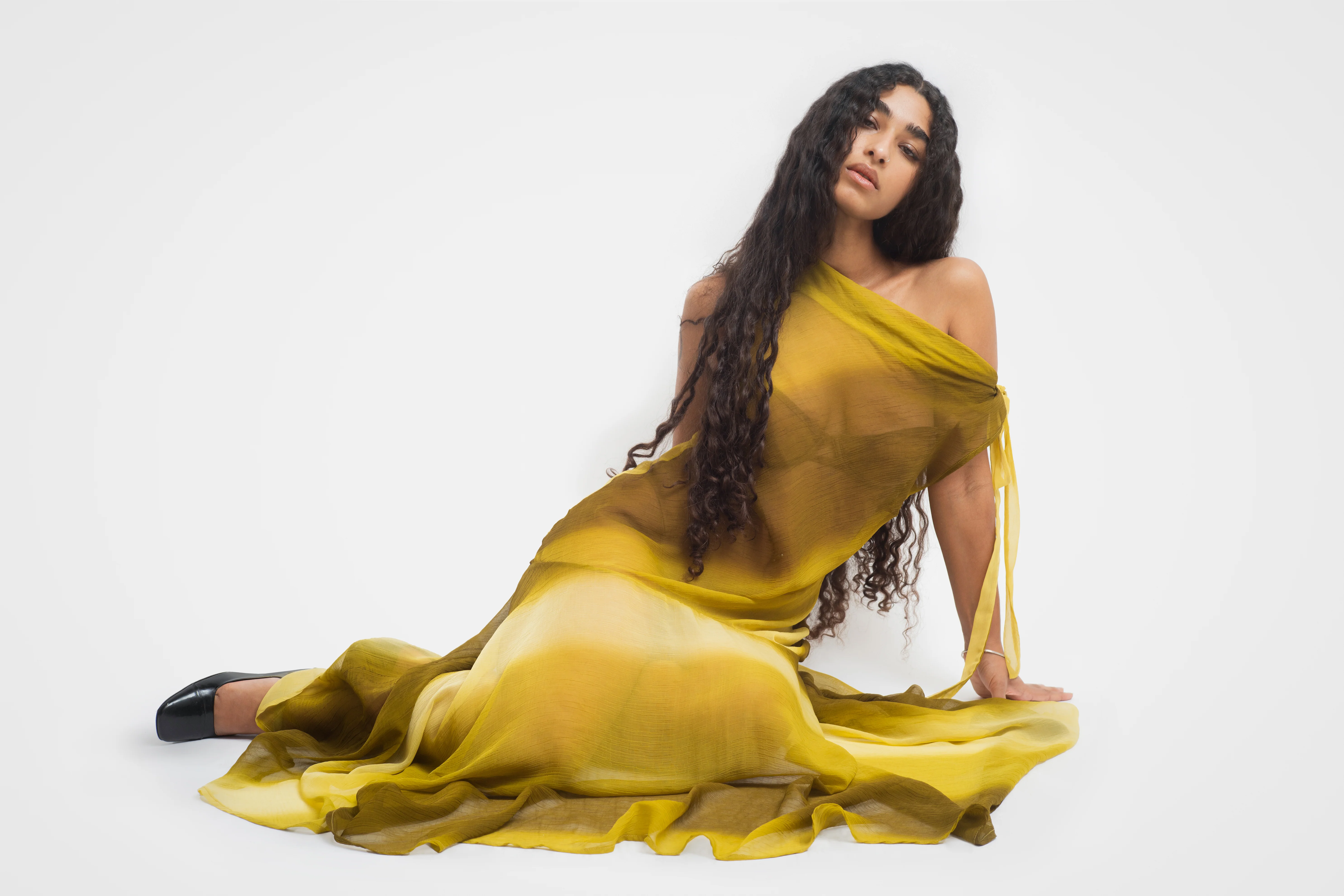 MAYA DRESS IN MOSS - Image 5