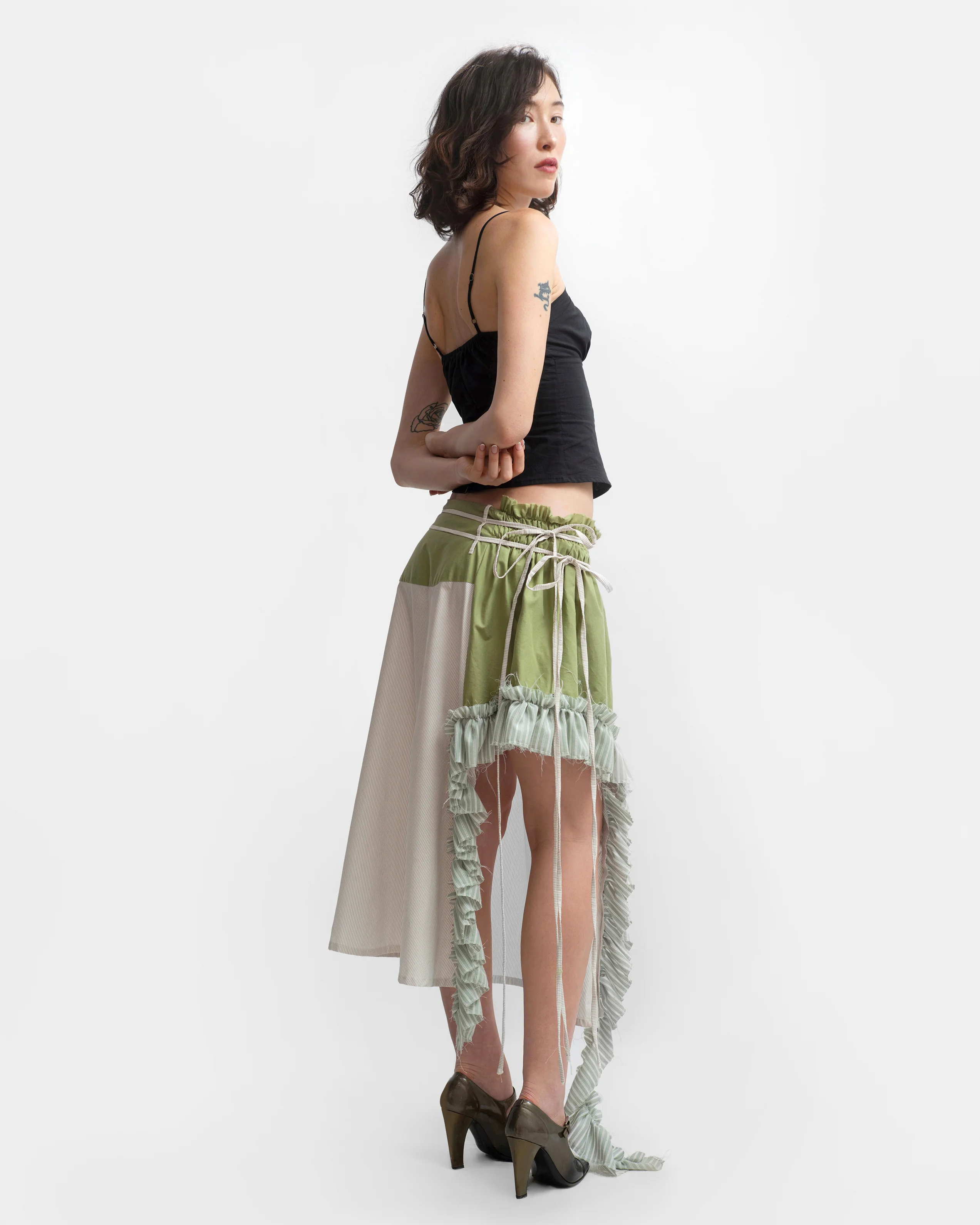 MOLLY SKIRT IN MOSS - Image 2