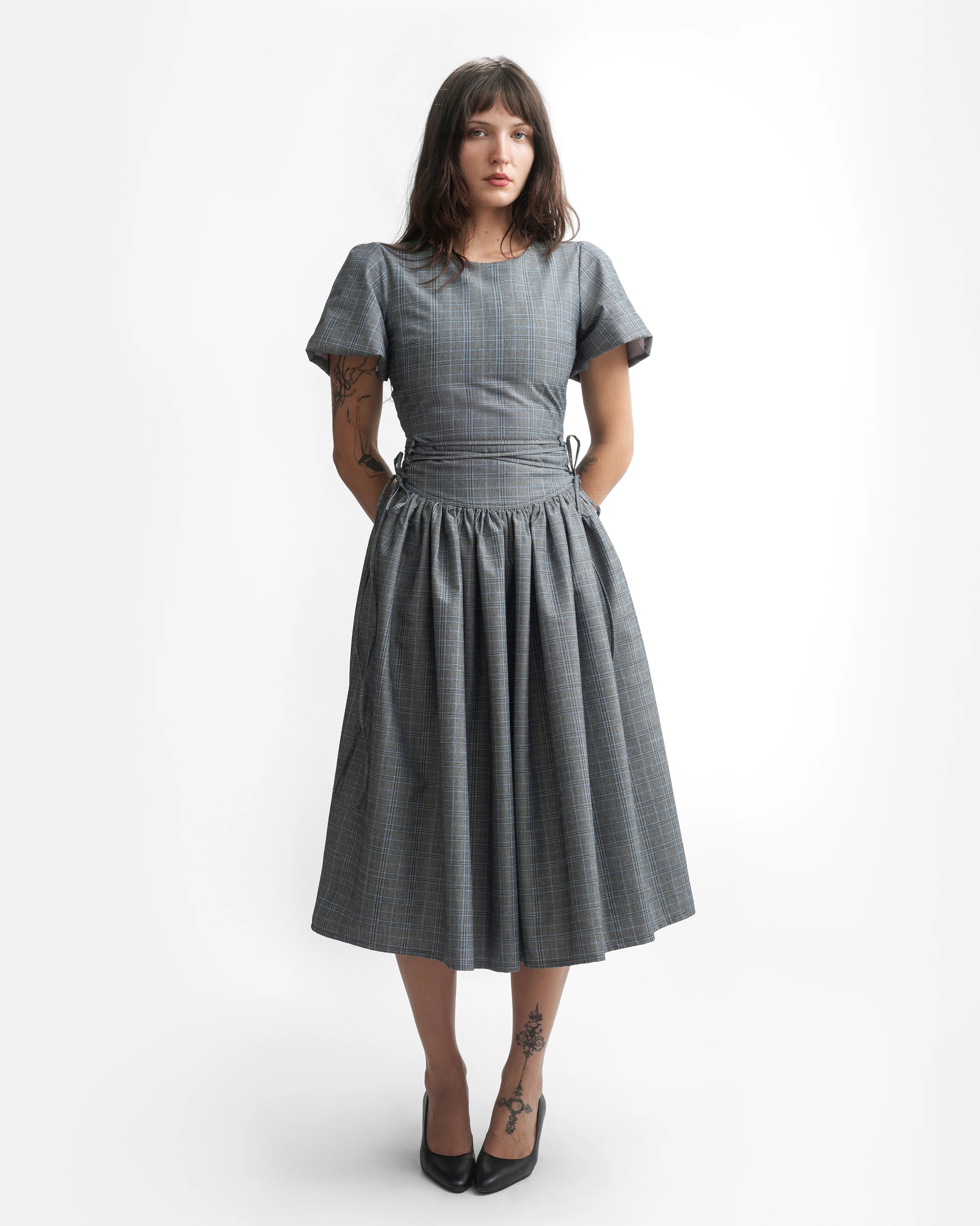 MONDAY DRESS IN PEBBLE PLAID - Image 5