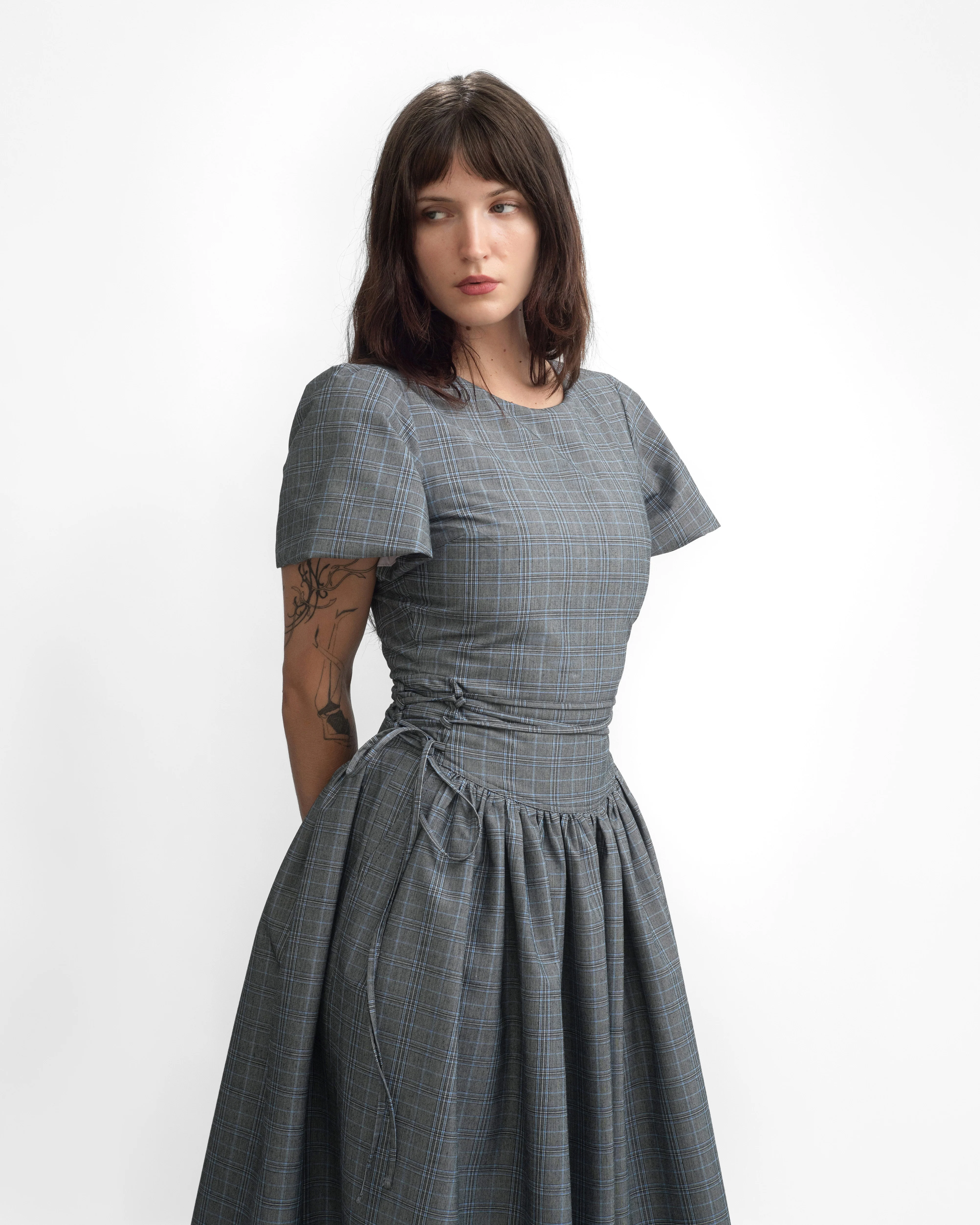 MONDAY DRESS IN PEBBLE PLAID - Image 6